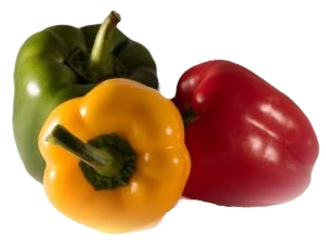 Poivron vert - jaune - rouge